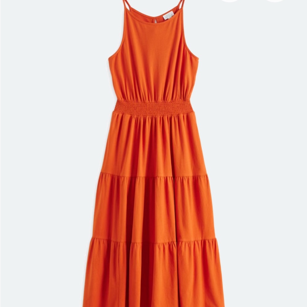 Marea Halter Neck Dress - Orange